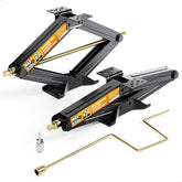 WELLUCK front view of both jacks showing sturdy construction and quick setup benefit