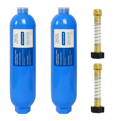 Wely Pivotalone front packaging showing two inline filters and hose protectors benefit clean water