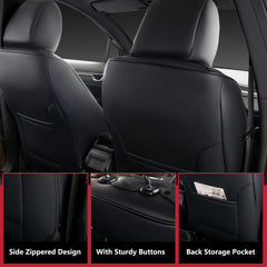 WENNFOUR headrest close-up showing tailored shape and precise stitching for secure fit
