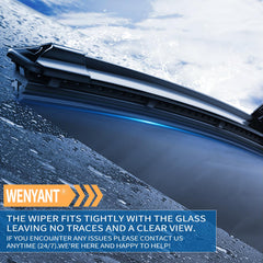 wenyant close-up of rubber edge highlighting smooth streak-free wiping