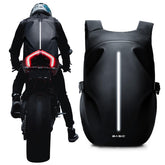 WEPLAN front view with helmet attached showing secure carry benefit