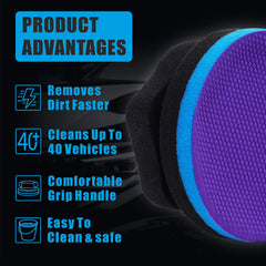 WEST HORSE contoured 4-inch sponge grip for comfortable control
