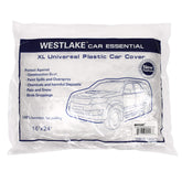 West Lake front view of clear car cover showing full protection and visibility