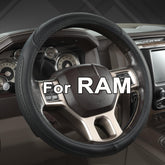 West Llama front packaging showing black steering wheel cover and fit benefits