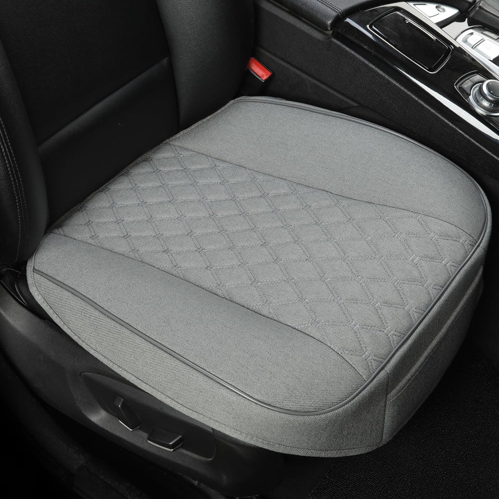 West Llama full front seat cover displayed on a car seat showing fit and protection