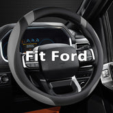 West Llama front view on steering wheel showing fit and style benefit