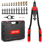 WETOLS front view of 16-inch rivet nut tool showing overall kit benefit durability