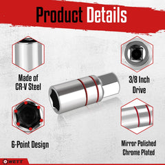 WETT rubber retaining ring detail protecting spark plug porcelain