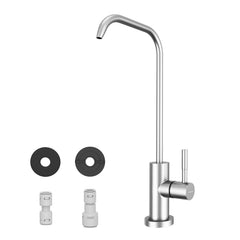 WEWE RO faucet front view showing compact beverage tap and neat silhouette