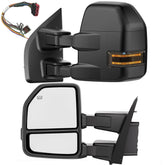 WHALEMOTOR front view on F-150 showing complete towing mirror upgrade and visibility benefit