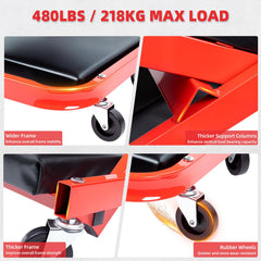 WheelX in use under a car in lay-flat mode for improved under-vehicle access benefit