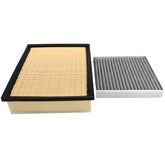 WHEELZEN front view of engine and cabin filter kit highlighting fitment