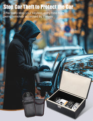 WHonor open Faraday box velvet-lined interior protecting keys and phones benefit