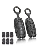 WiCuaSix front view of black key fob cover showing sleek protection and style