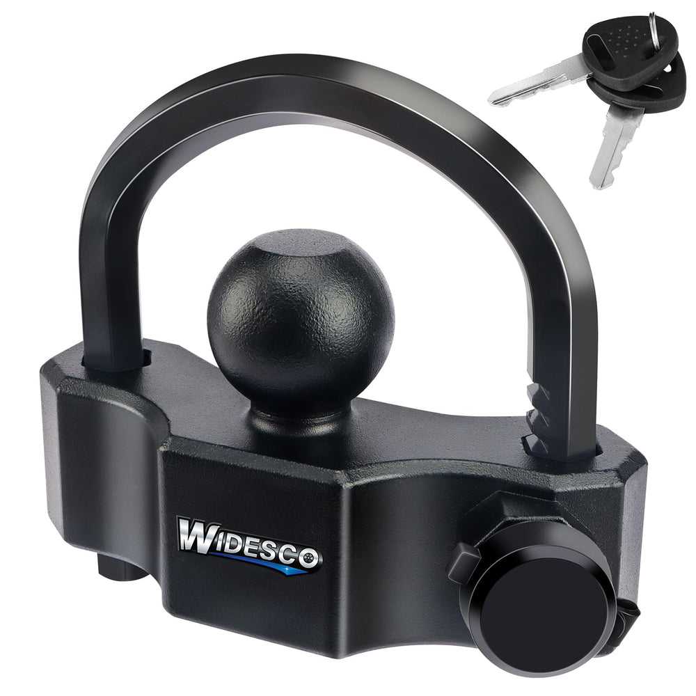 Widesco front view of coupler lock showing compact low-profile design and protection