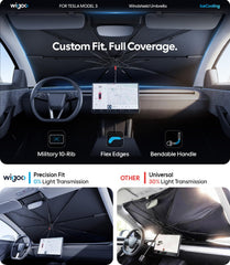 Wigoo folded in storage bag fitting easily in glovebox for convenience