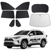 Wigoo front windshield sunshade installed reducing glare and heat