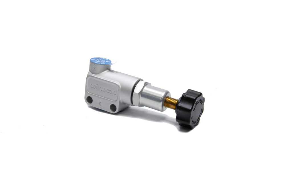 Wilwood proportioning valve front view showing knob for easy pressure adjustment