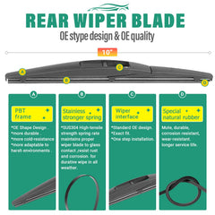 WINDSMILE blade installed on Infiniti QX80 front windshield demonstrating correct fit and coverage