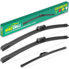 WINDSMILE front packaging showing compatible Jaguar F‑Pace fitment and clear contents