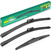 WINDSMILE front packaging showing blade sizes and fitment for XC60, clear compatibility benefit