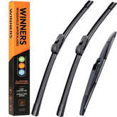 WINNERS front packaging shot showing full two-blade set, clear fit for Trax