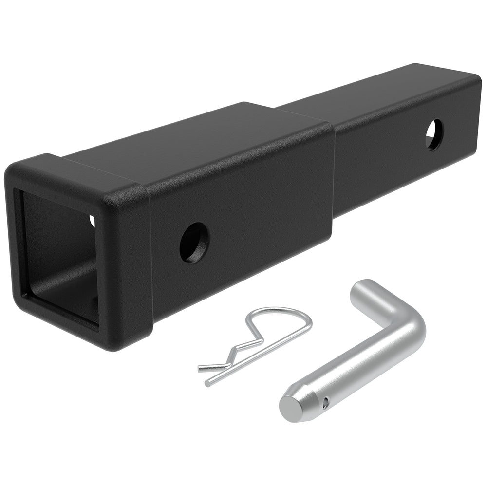 WINSBULL front view extender attached to vehicle showing clear added space