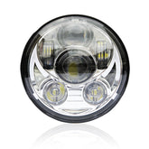 Wisamic front view headlight showing clear lens and DOT badge, improves visibility