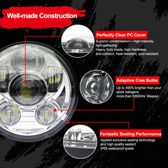 Wisamic mounted on a Harley motorcycle, upgrades nighttime road illumination