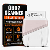 Wiseday compact OBD2 dongle plugged in, fast diagnostics benefit