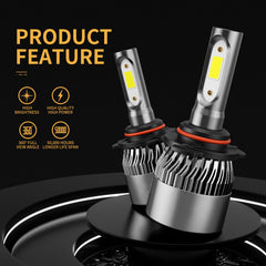 WISONDAP bulbs installed in a car headlight demonstrating brighter road visibility