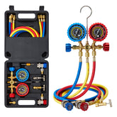 wisscool manifold front view showing gauges and valves for precise diagnostics