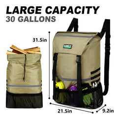 WITSTEP mesh pocket and MOLLE straps holding tools and gear for quick access