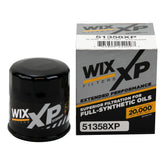 WIX 51358XP front canister showing label and fitment details for easy identification and correct purchase