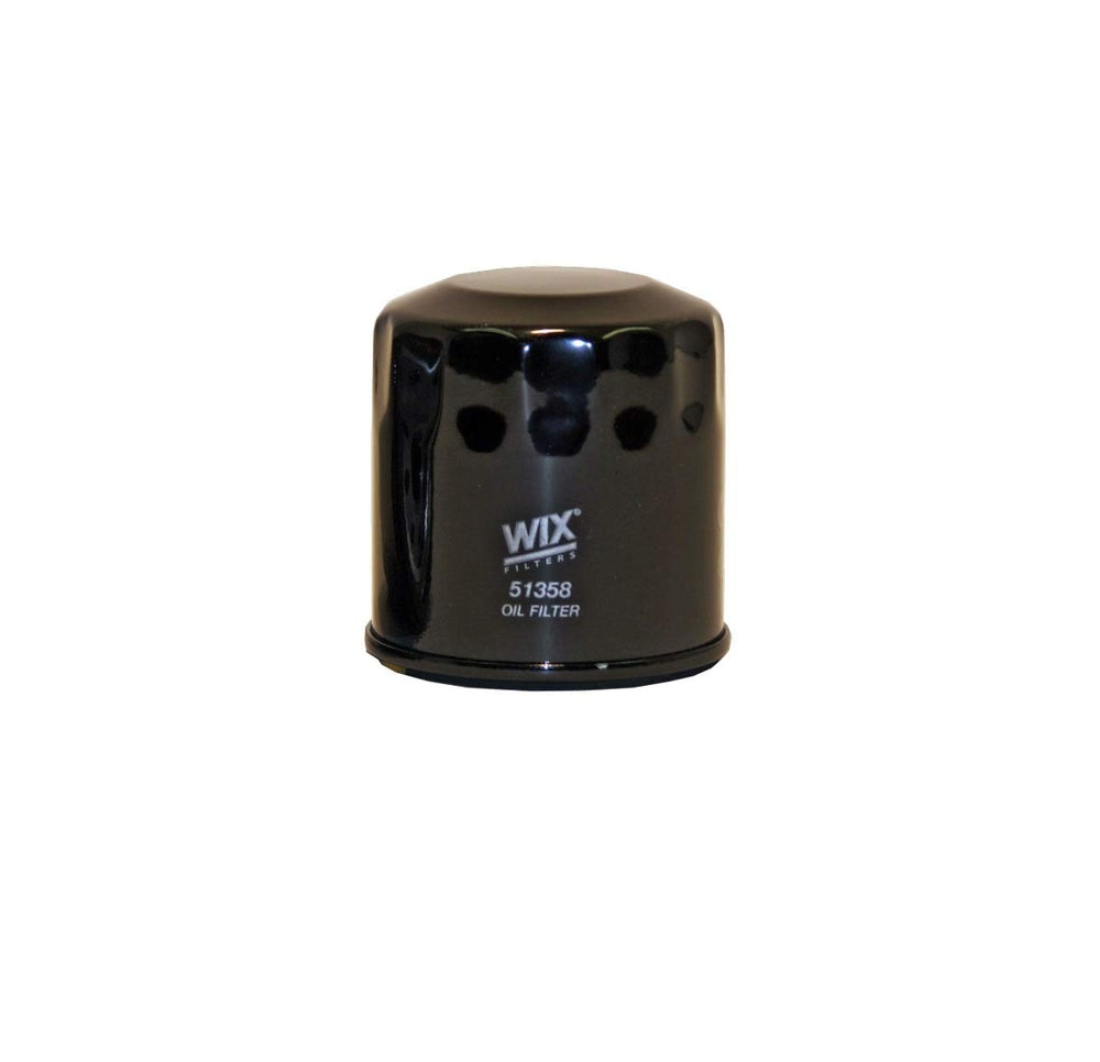 WIX 51358 front view showing label and fitment, ensuring quick identification and correct replacement