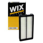 WIX WA11090 front view showing filter shape and fit for Hyundai Kia, ensuring proper replacement