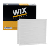WIX WP10266 front packaging showing part label and fitment benefits