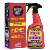 Wizards bottle front label showing 22 oz and product benefit of easy gloss