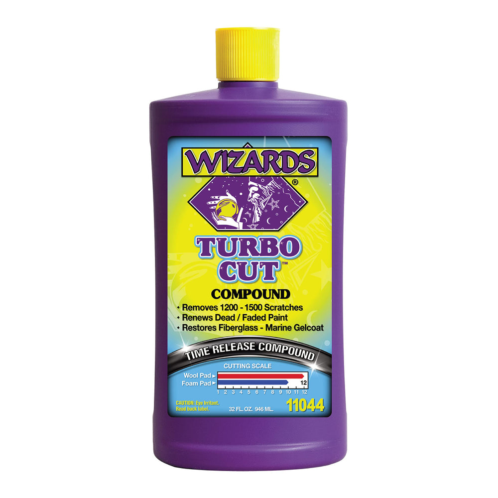 Wizards Turbo Cut front label showing product identity and volume benefit