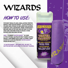 Wizards cloth drying a car hood demonstrating quick water removal benefit