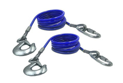 WLLAUTO front packaging showing pair of 68-inch safety cables and included hardware, clear labeling benefit