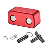wmLzhen front view of red OBD2 port lock showing secure closure