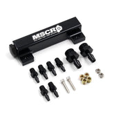 WnSEu front view showing six 1/8NPT ports and compact mounting benefit