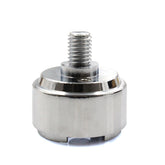 WnSEu chrome adapter front view showing clean finish and fit