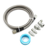 WnSEu front view of 4AN pressure line kit showing components and fitment benefits