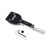 WnSEu oil filter cutter front view showing anodized aluminum body and clamp for precise cuts