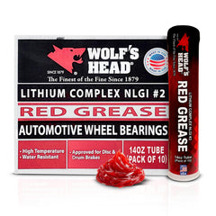 Wolf's Head front packaging showing 14 oz tubes and product ID, visual clarity and trust