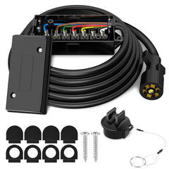 WOLFWILL front view 7-pin plug showing durable connection and quick hookup benefit