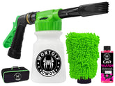 Wontolf foam gun front view showing durable spray head and hose connection benefit