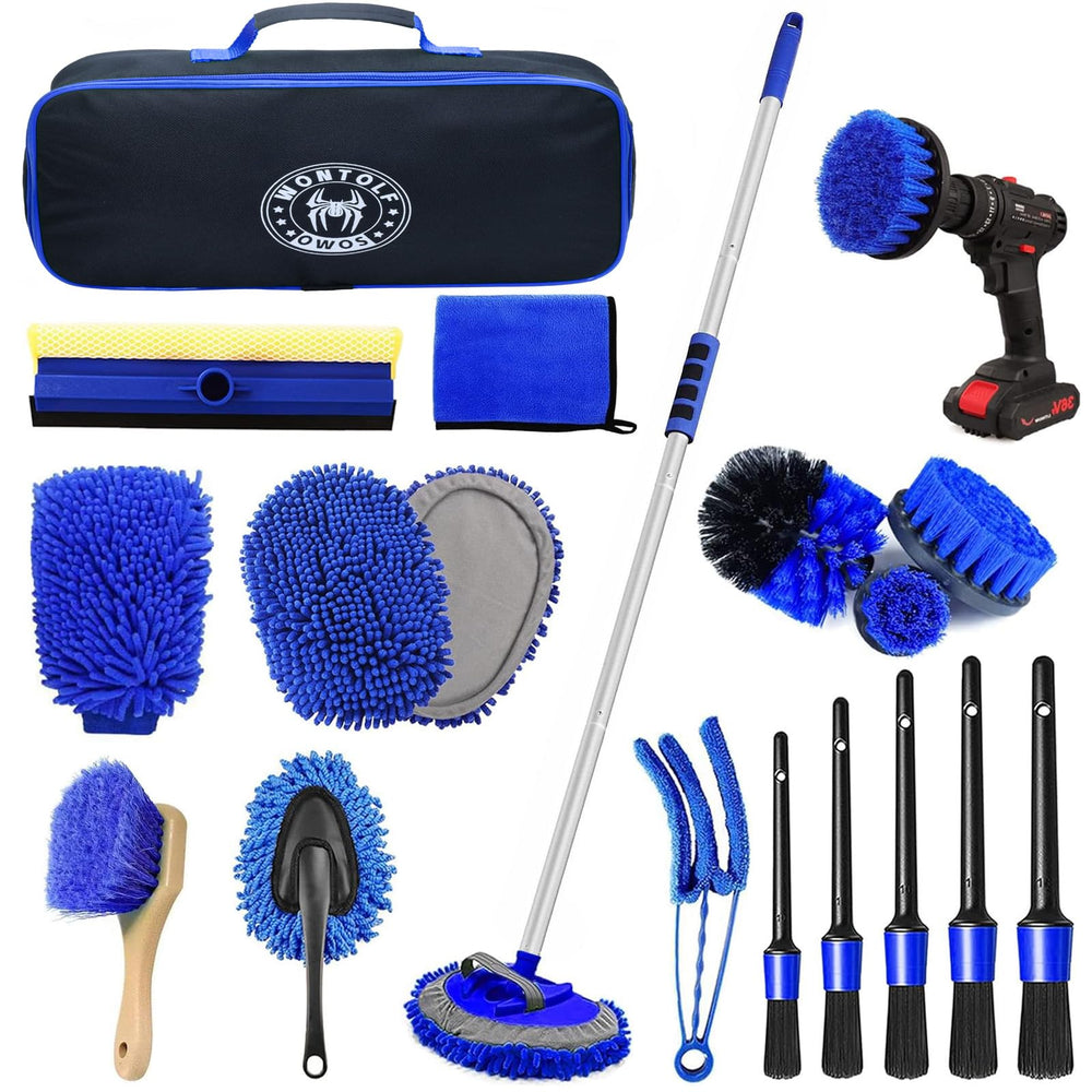Wontolf front packaging showing full car wash kit and included tools for easy identification